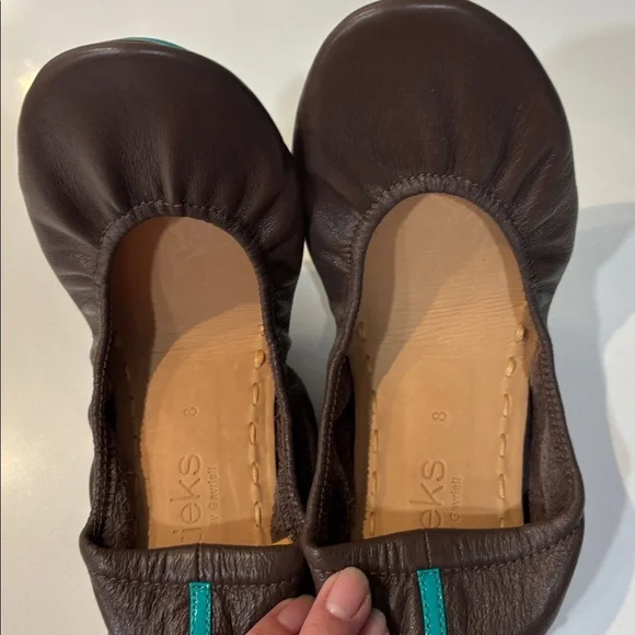 TIEKS By Gavreli BALLET FLATS  NWTChocolate Brown Size 8 - Picture 9 of 11